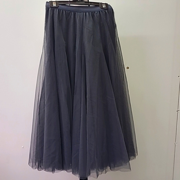 Golden Fashion Size XS-S Grey Midi Length Tutu Skirt - Picture 2 of 9
